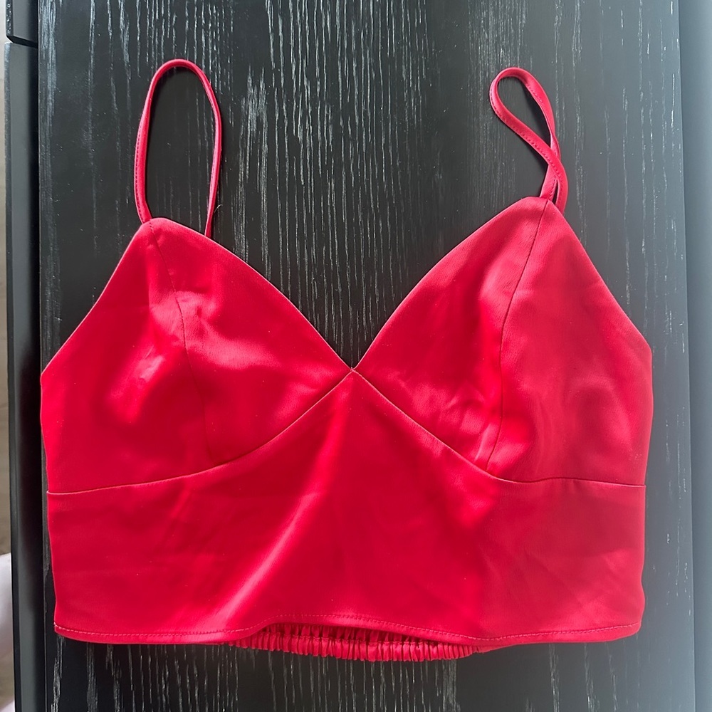 Garage Red Crop Top